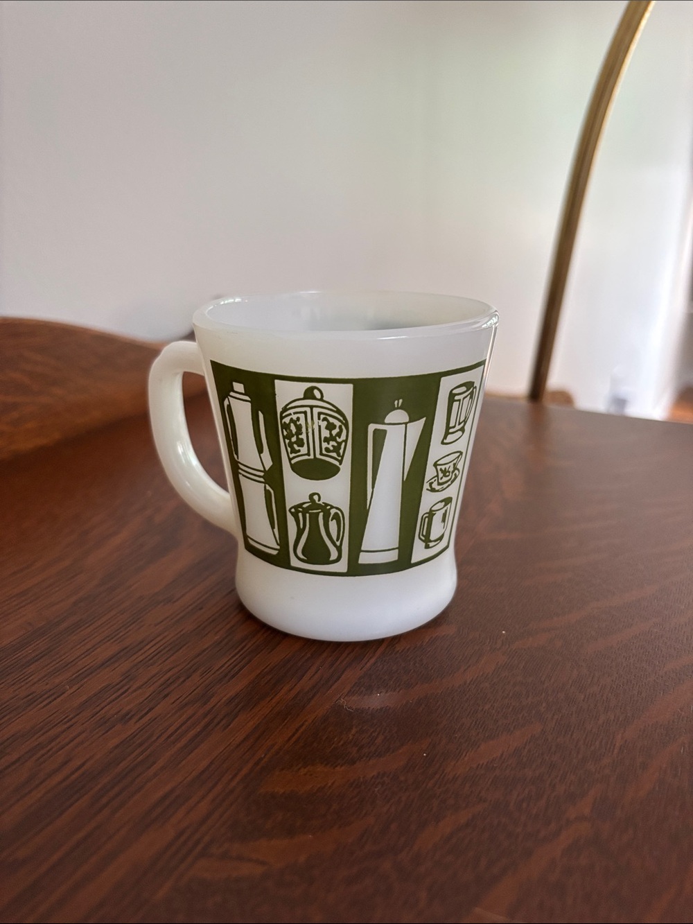 Fire King Coffee Design mug